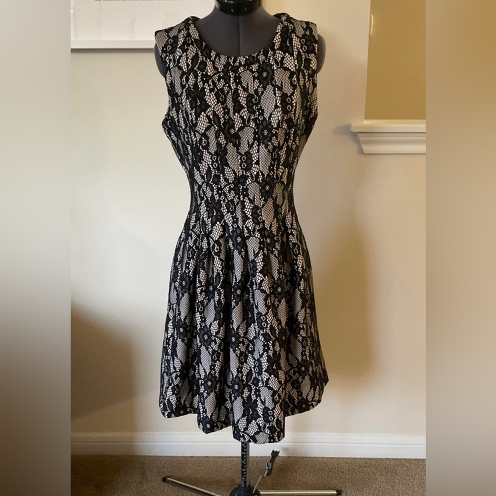 Anthropologie HD in Paris black lace dress NWT